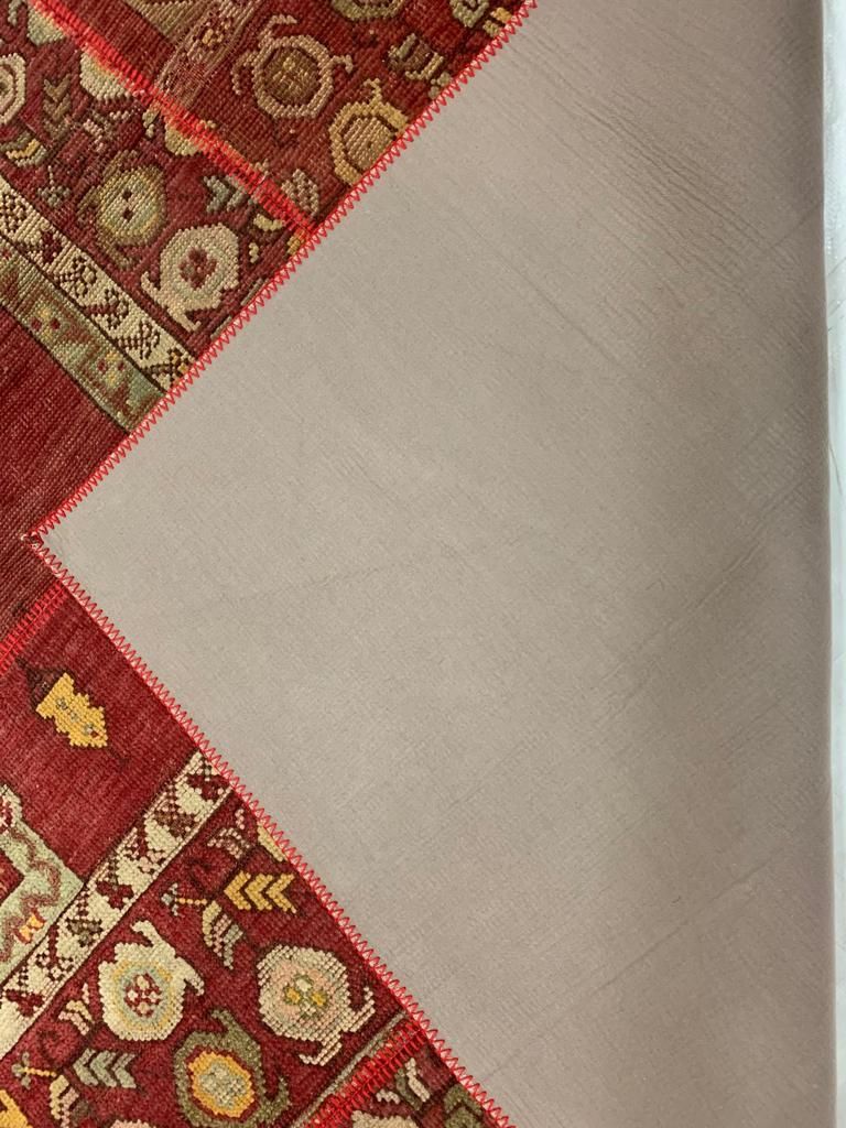 8x10 Red and Multicolor Turkish Tribal Rug