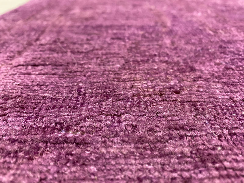 6x10 Pink and Purple Turkish Overdyed Rug