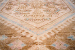 4x7 Beige and Brown Persian Tribal Rug