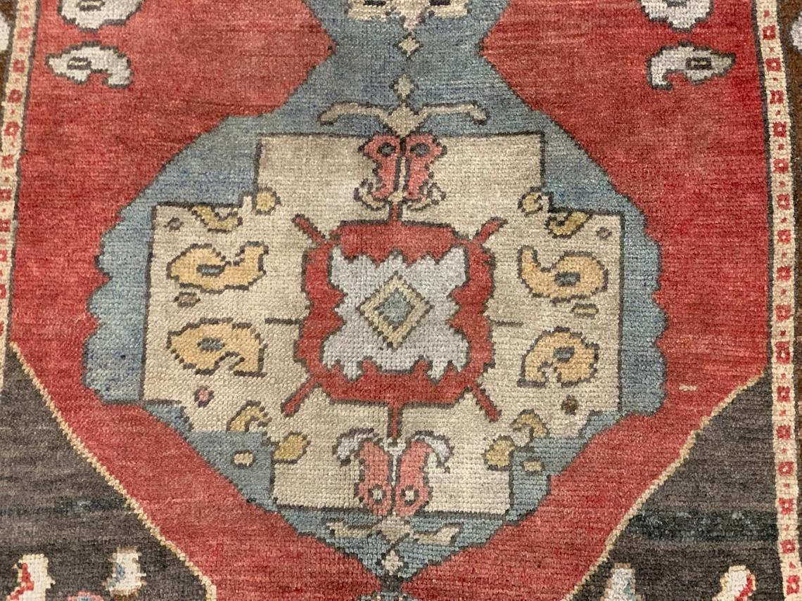 4x10 Rust and Brown Turkish Tribal Runner