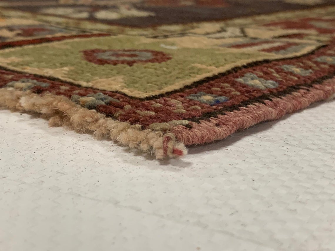 4x11 Red and Green Turkish Tribal Runner