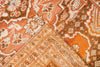 Vintage Handmade 3x14 Beige and Orange Persian Shiraz Distressed Area Runner