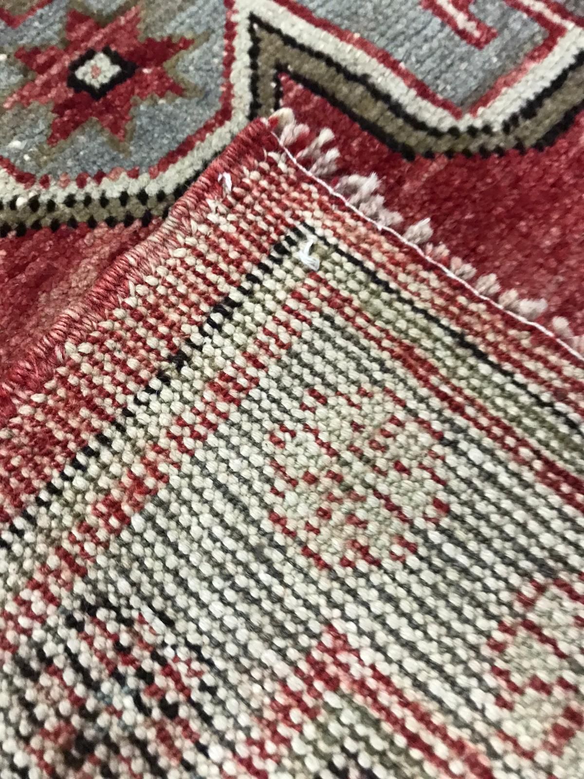 5x12 Rust and Gray Turkish Tribal Runner