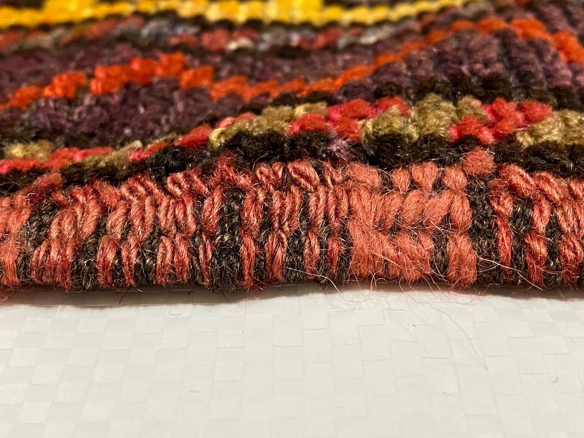 5x7 Red and Purple Turkish Tribal Rug