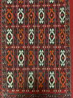 2x4 Red and Beige Turkish Tribal Rug