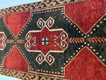 4x13 Red and Brown Turkish Tribal Runner