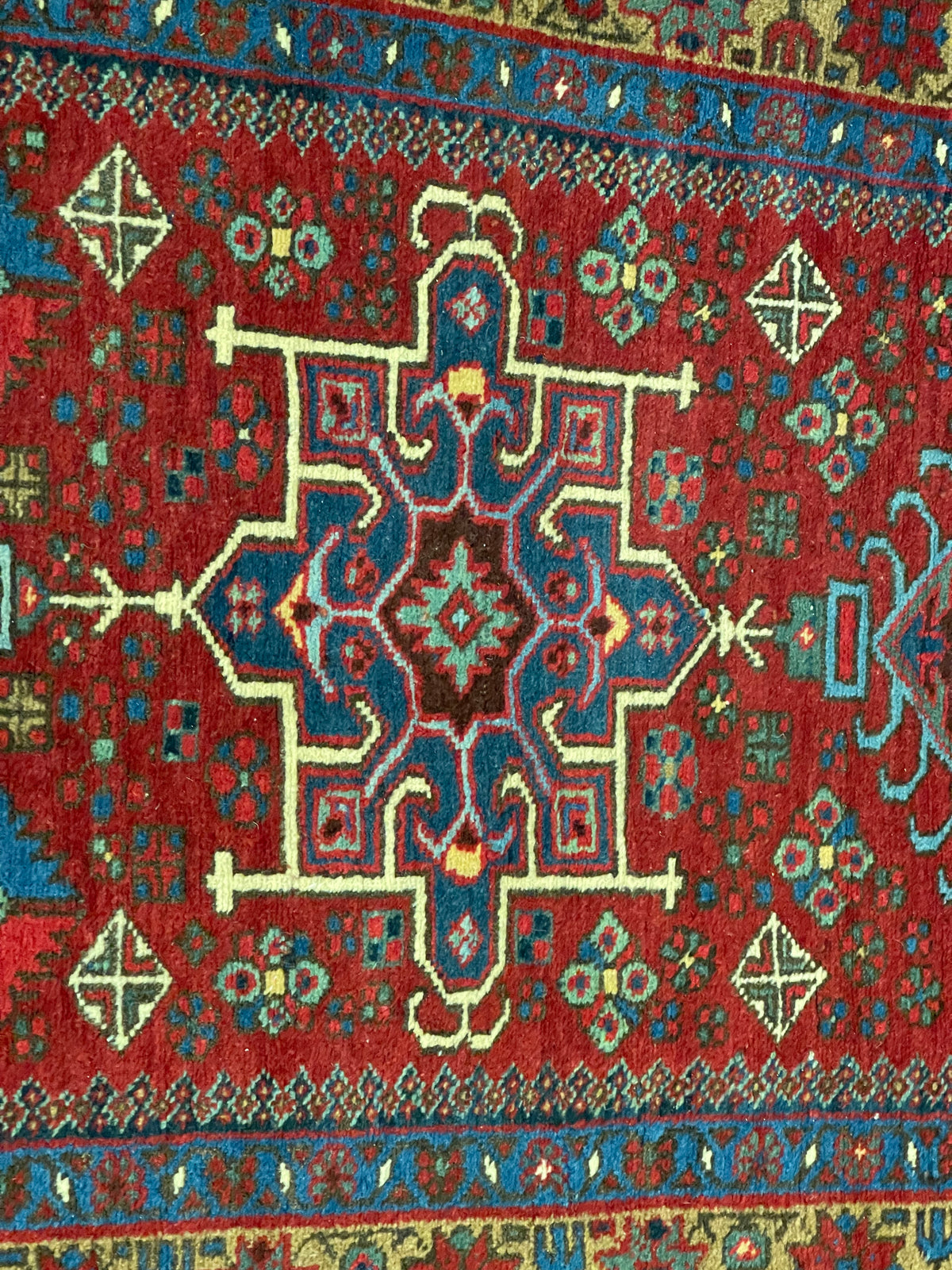 3x11 Red and Gold Persian Runner