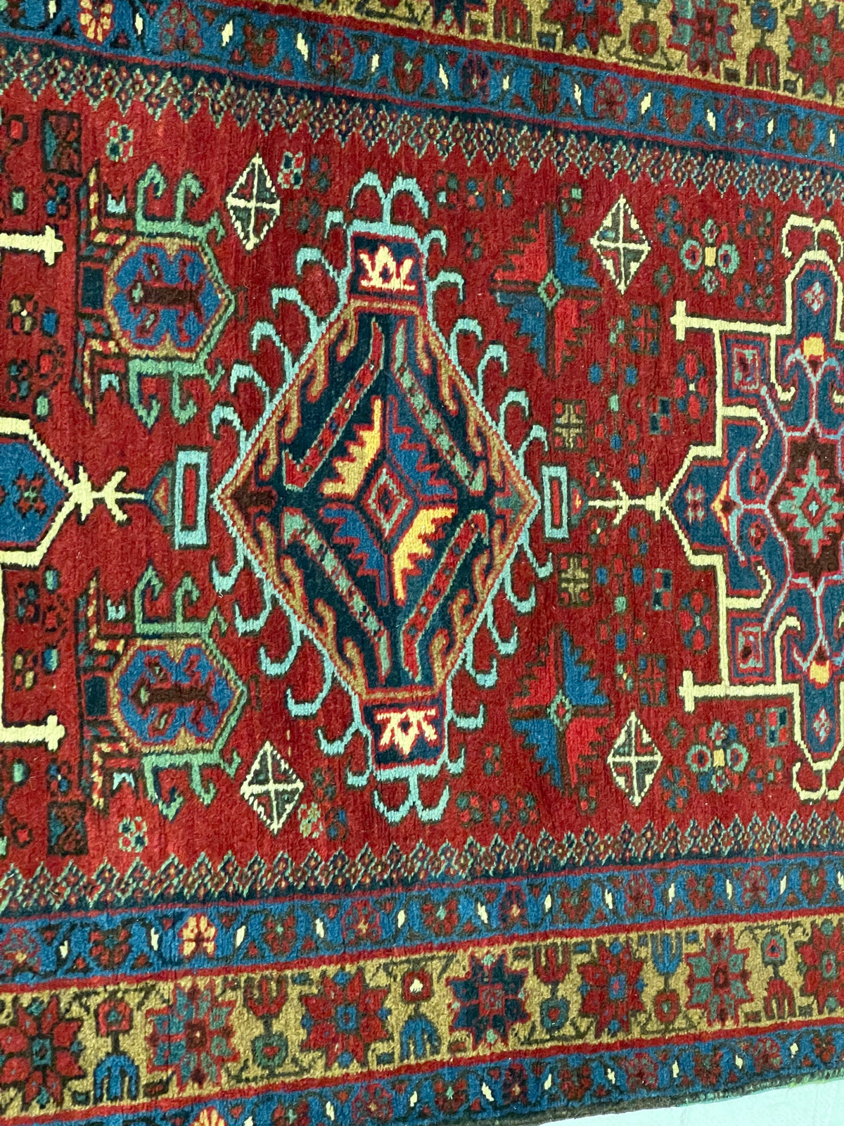 3x11 Red and Gold Persian Runner