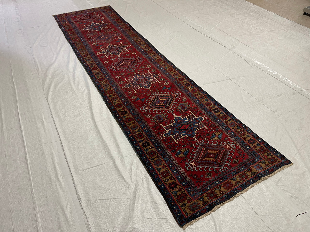 3x11 Red and Gold Persian Runner