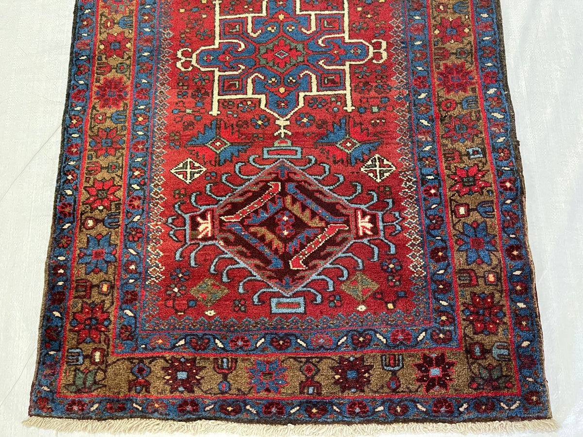 3x11 Red and Gold Persian Runner