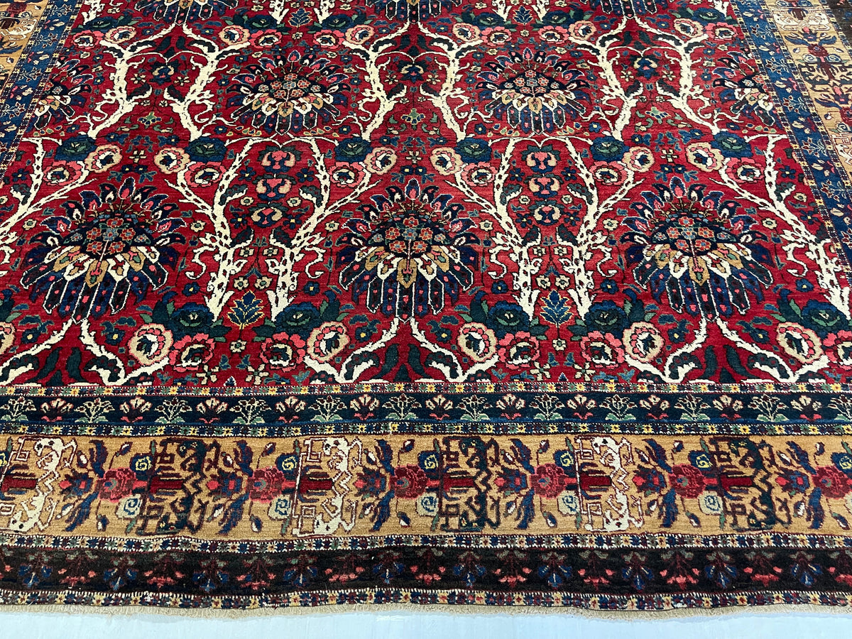 10x12 Red and Gold Persian Rug