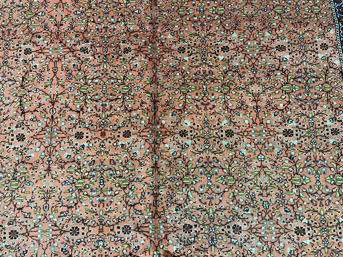 7x10 Pink and Ivory Turkish Traditional Rug