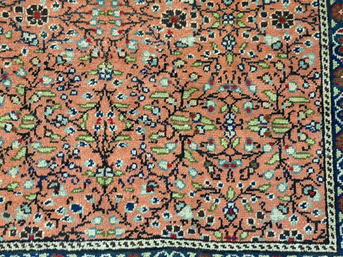 7x10 Pink and Ivory Turkish Traditional Rug