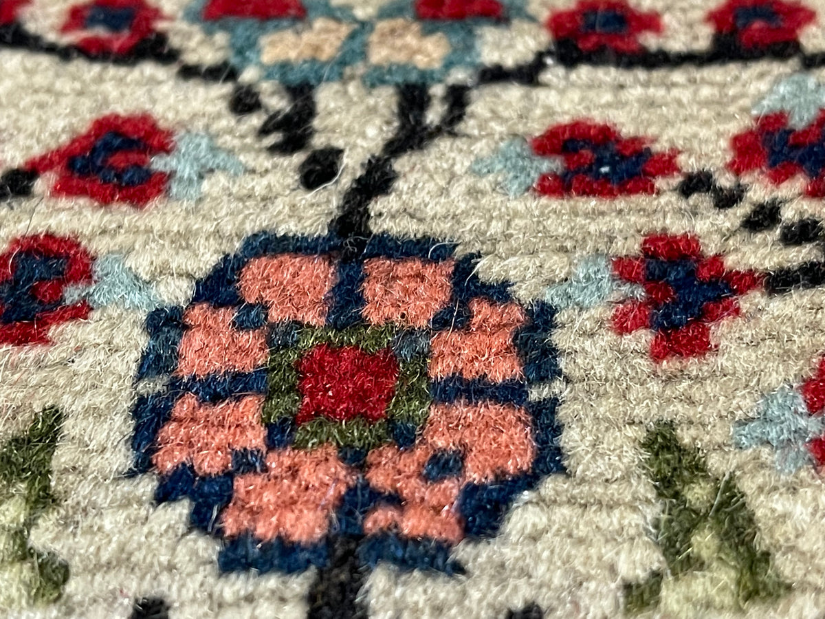 7x10 Pink and Ivory Turkish Traditional Rug