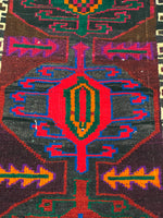 3x11 Multicolor Turkish Tribal Runner