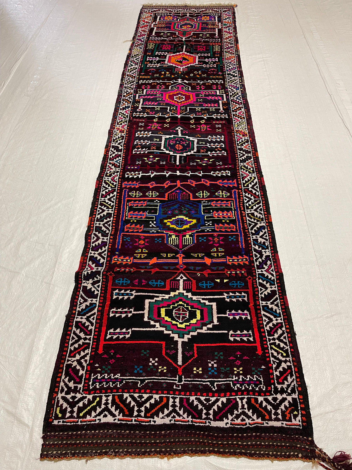 3x11 Multicolor Turkish Tribal Runner