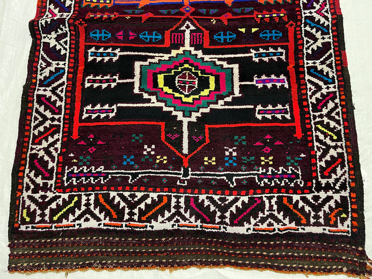 3x11 Multicolor Turkish Tribal Runner