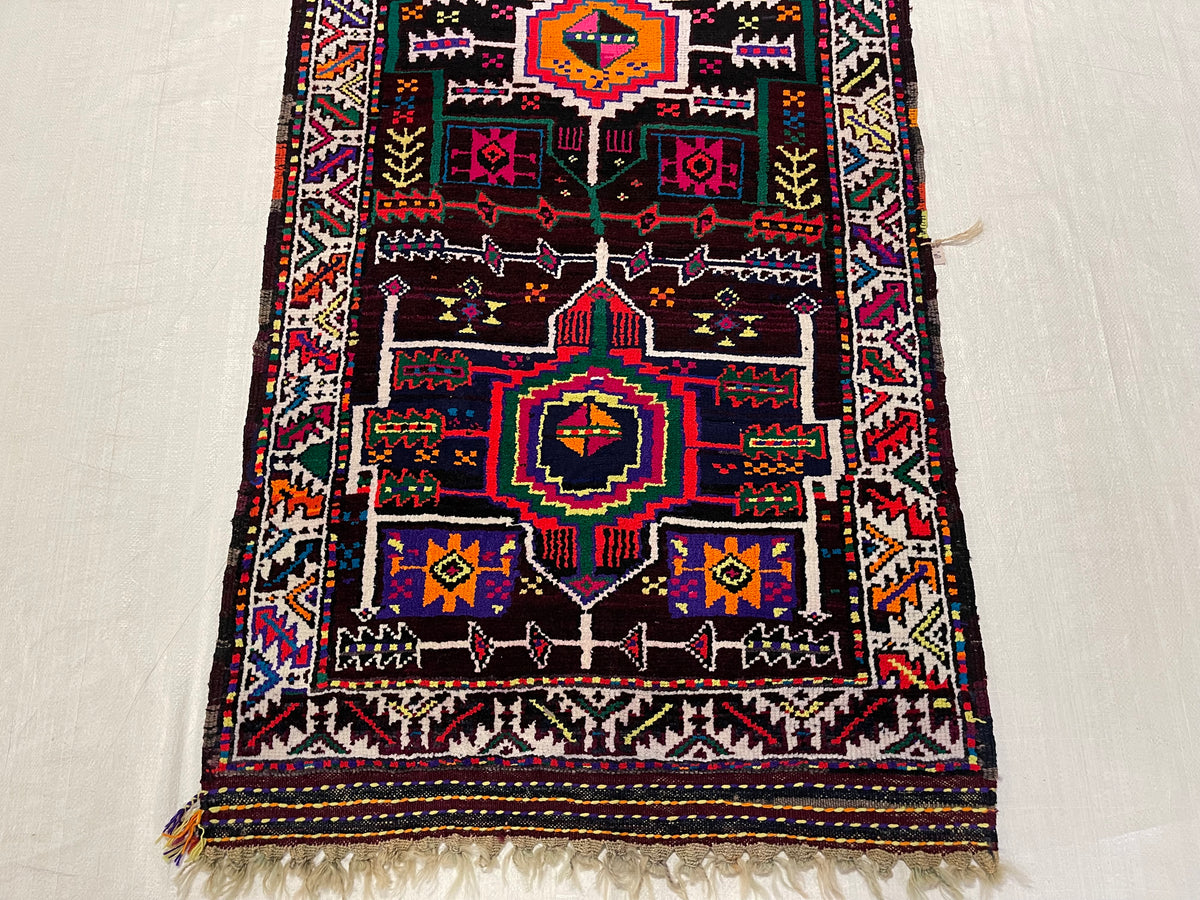 3x11 Multicolor Turkish Tribal Runner