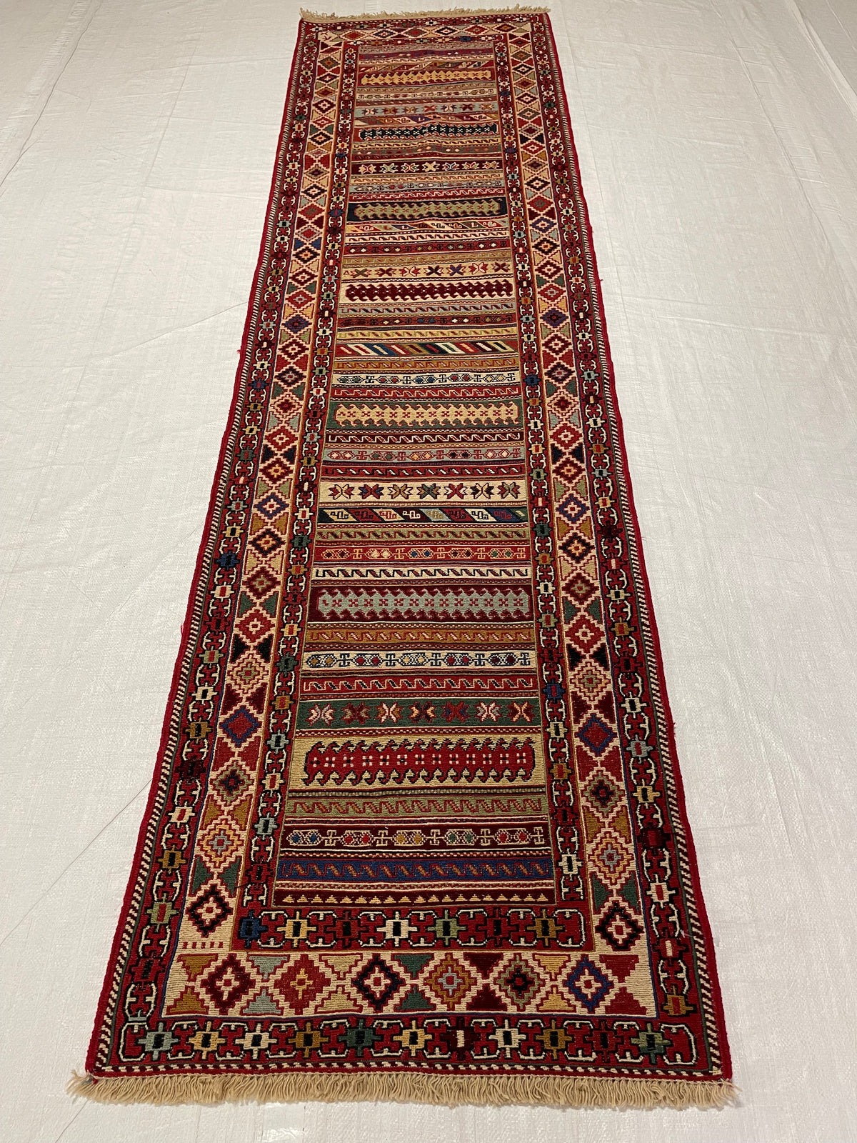 3x10 Multicolor Turkish Patchwork Runner