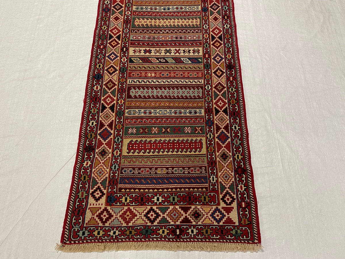 3x10 Multicolor Turkish Patchwork Runner