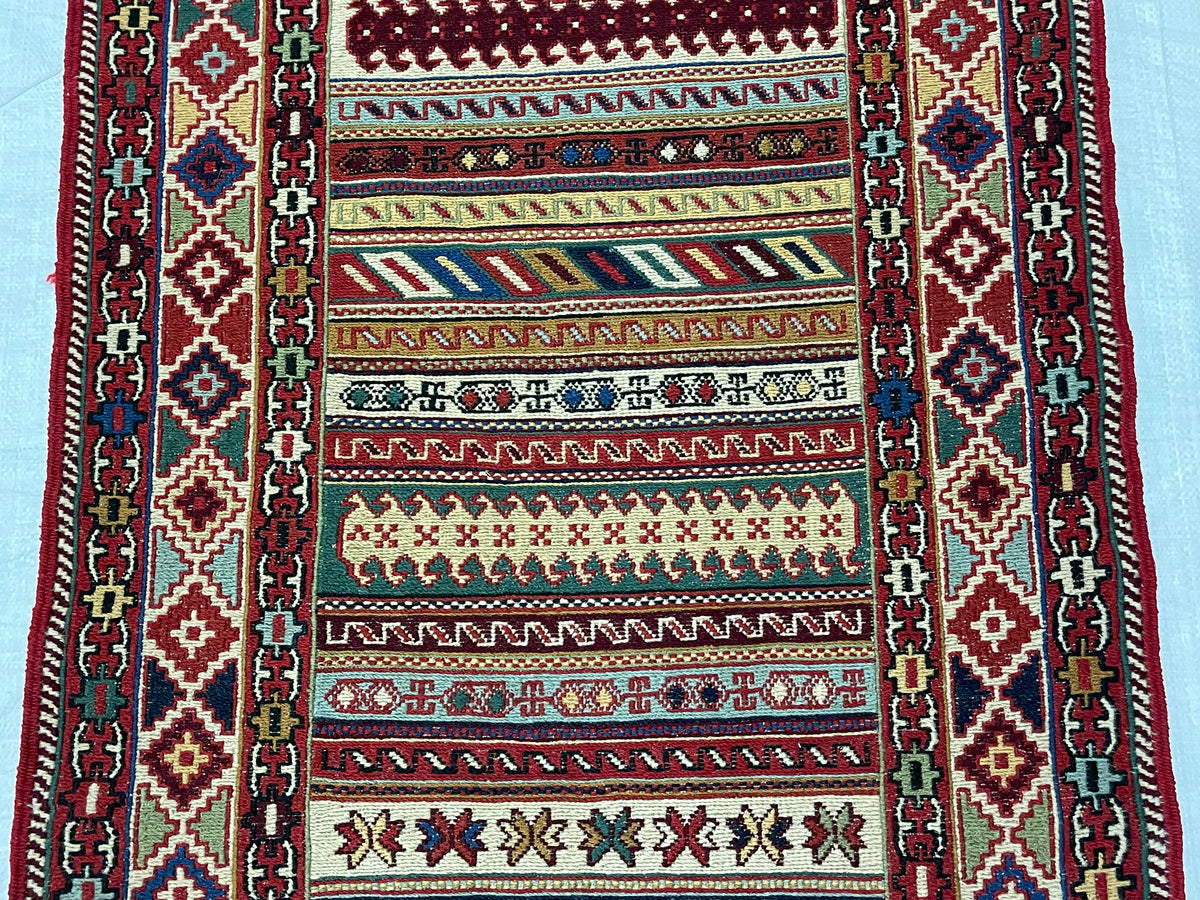 3x10 Multicolor Turkish Patchwork Runner
