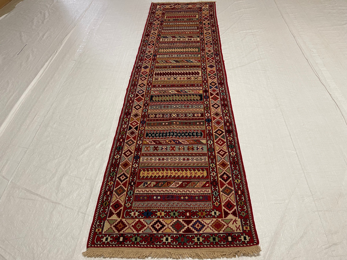 3x10 Multicolor Turkish Patchwork Runner