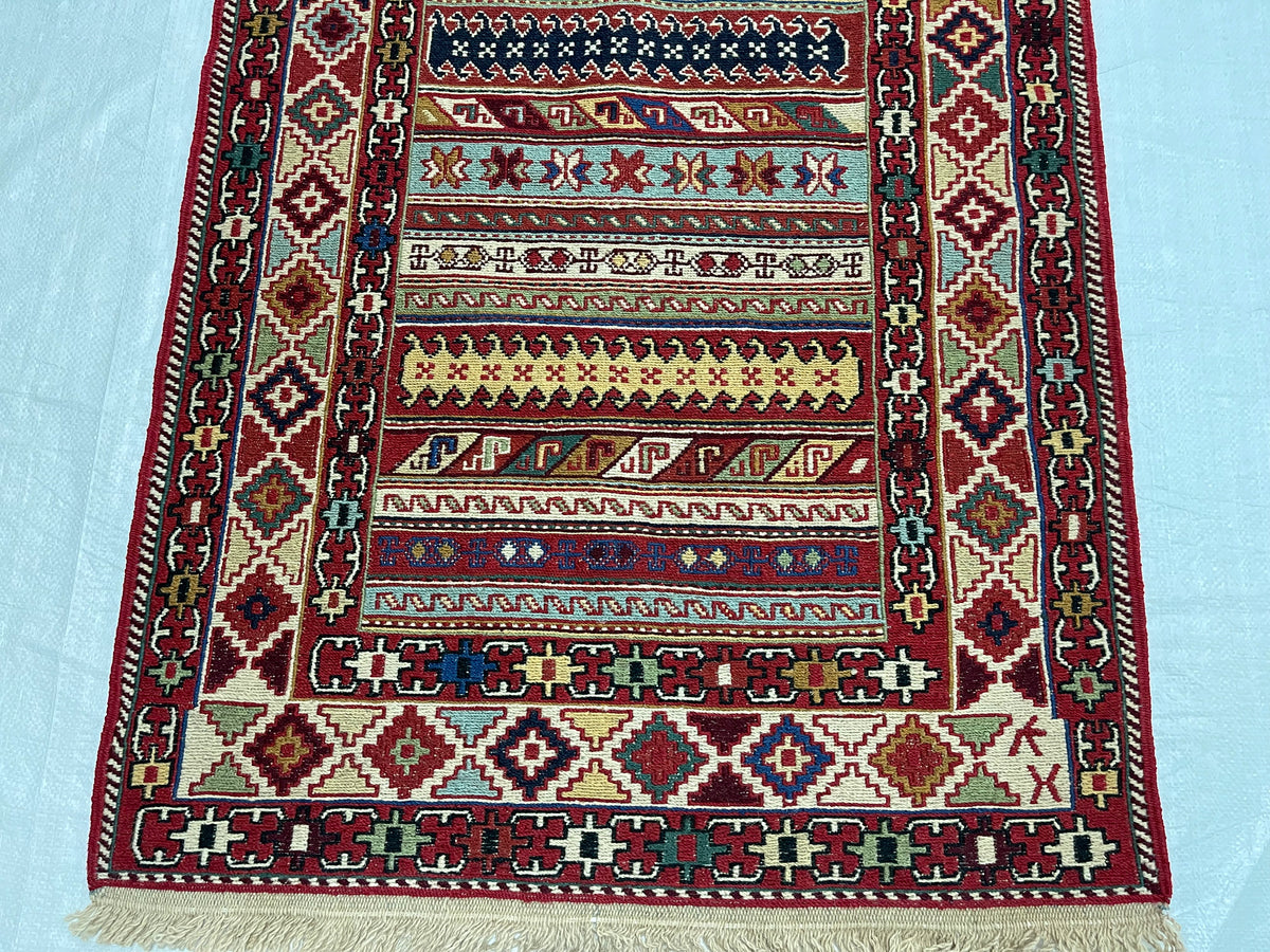 3x10 Multicolor Turkish Patchwork Runner