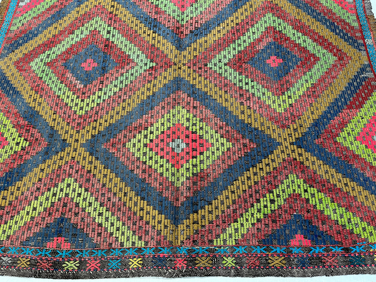 6x9 Multicolor Turkish Tribal Rug
