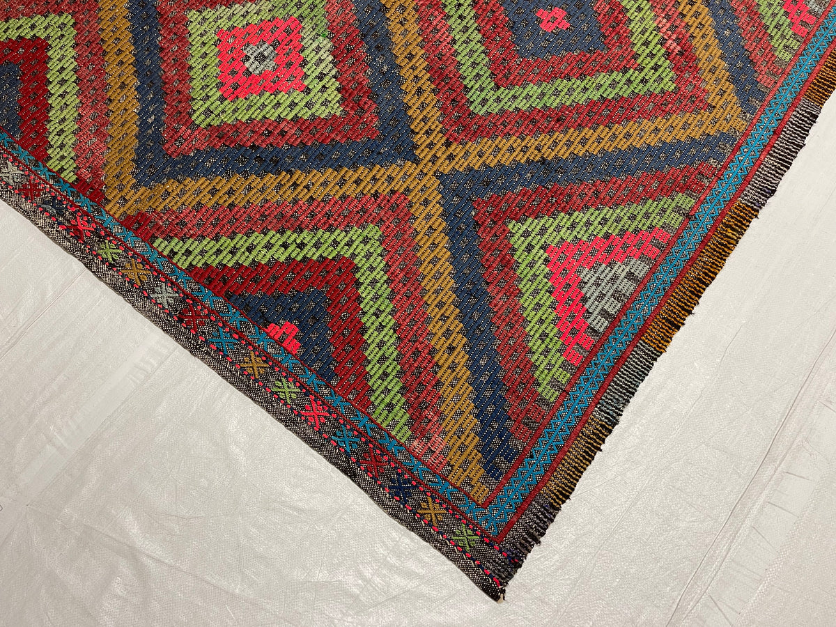 6x9 Multicolor Turkish Tribal Rug