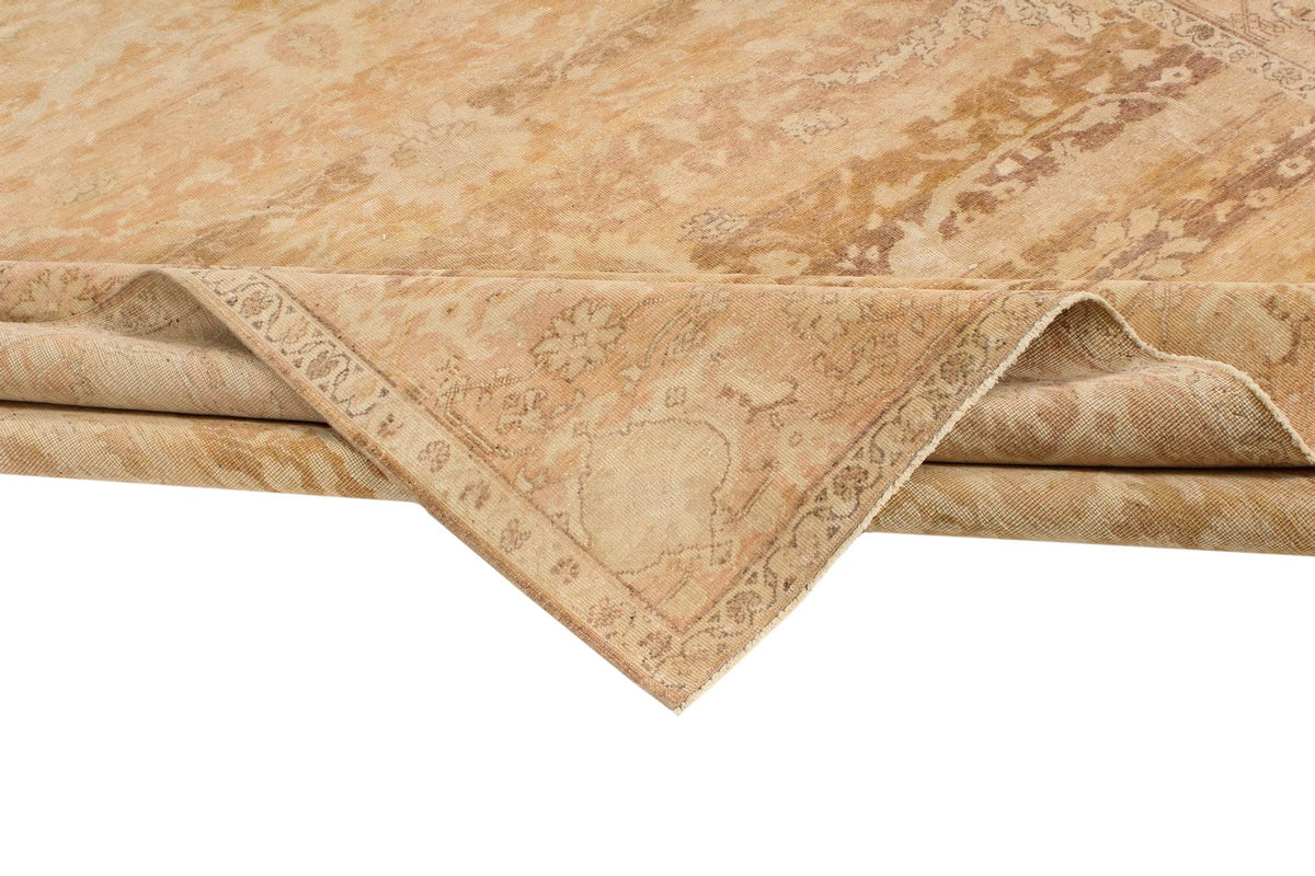 8x10 Brown and Red Turkish Traditional Rug