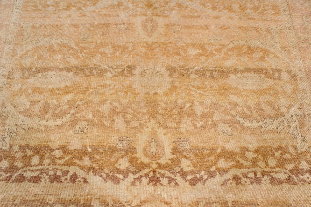 8x10 Brown and Red Turkish Traditional Rug