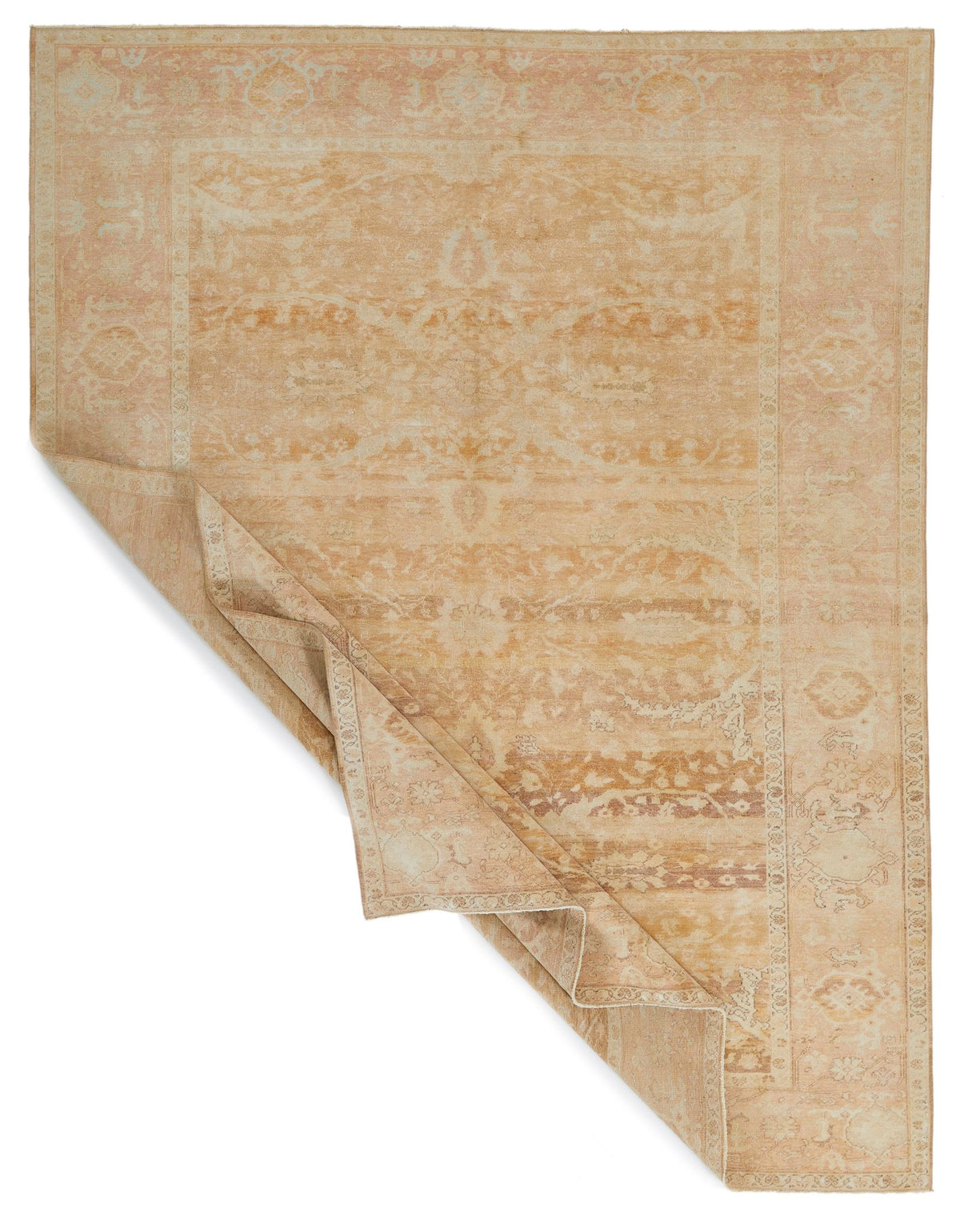 8x10 Brown and Red Turkish Traditional Rug