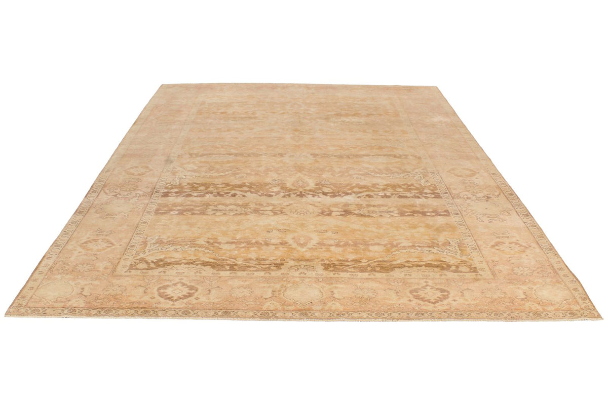8x10 Brown and Red Turkish Traditional Rug