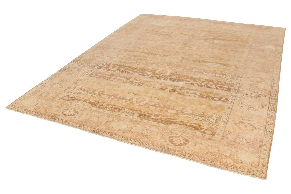 8x10 Brown and Red Turkish Traditional Rug