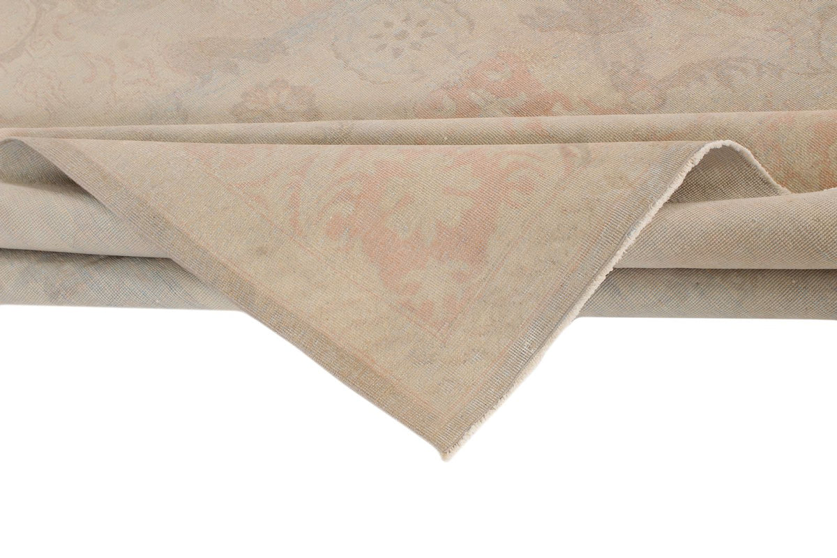 9x12 Brown and Pink Turkish Traditional Rug