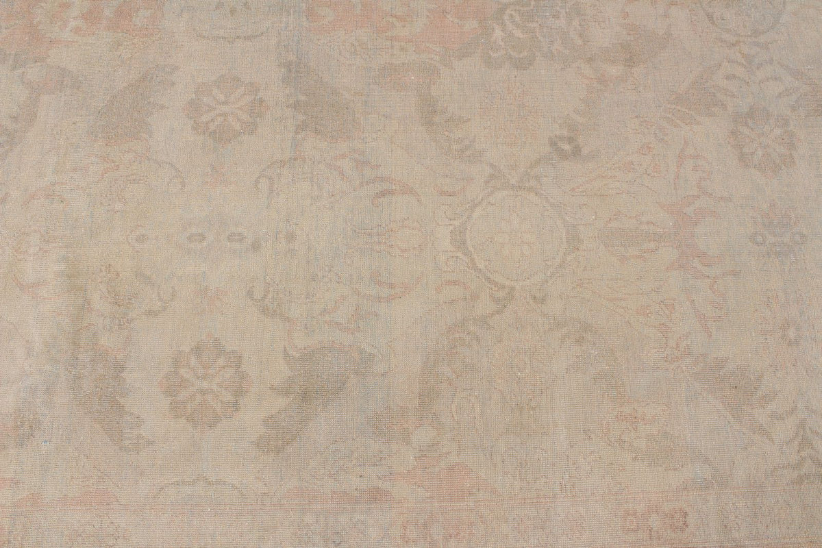 9x12 Brown and Pink Turkish Traditional Rug