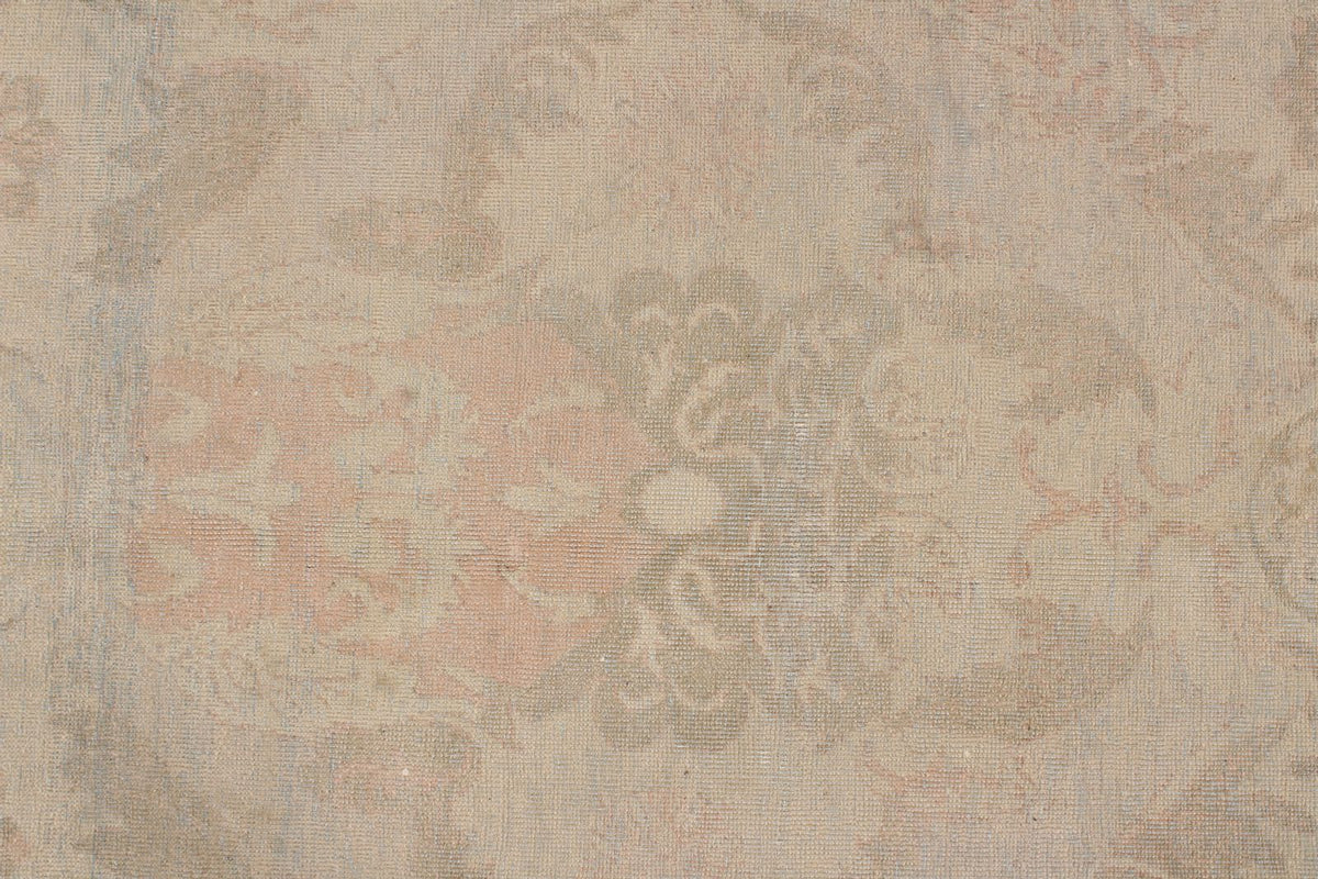 9x12 Brown and Pink Turkish Traditional Rug