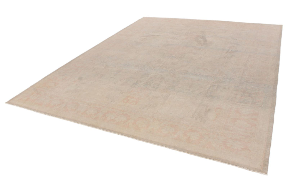 9x12 Brown and Pink Turkish Traditional Rug