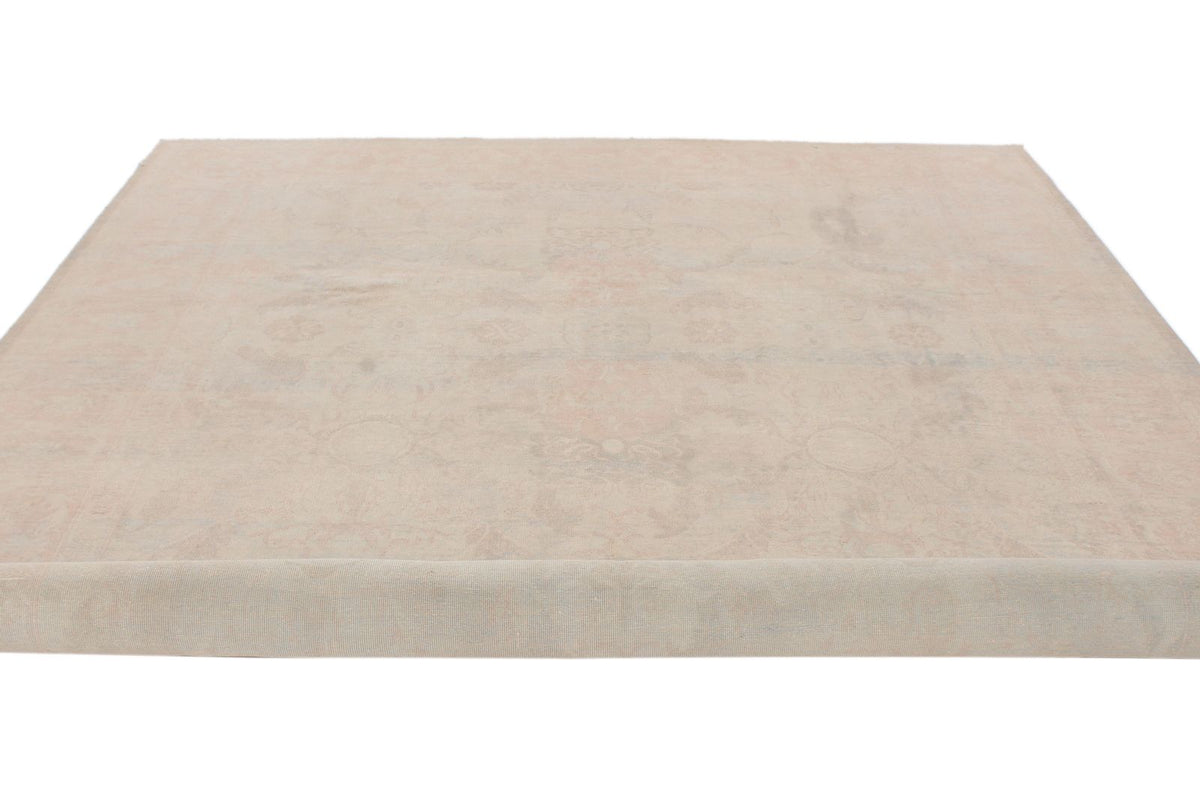 9x12 Brown and Pink Turkish Traditional Rug