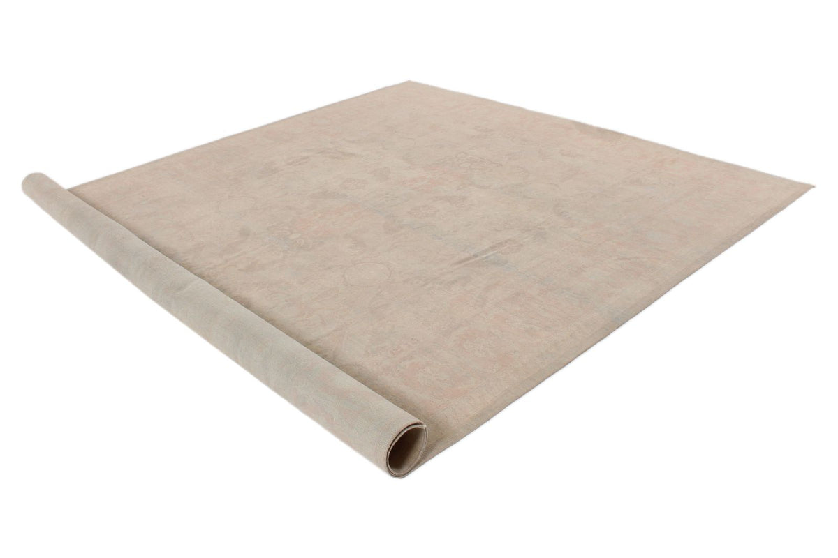 9x12 Brown and Pink Turkish Traditional Rug