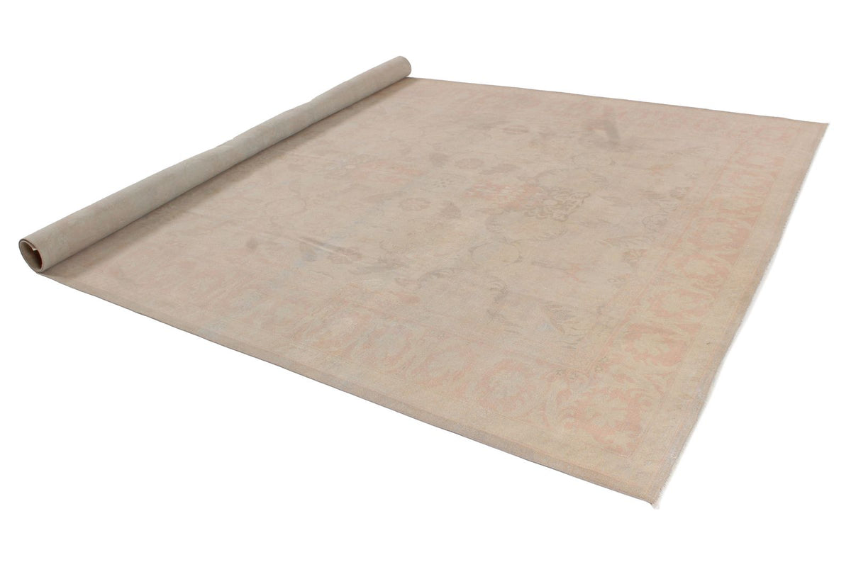 9x12 Brown and Pink Turkish Traditional Rug