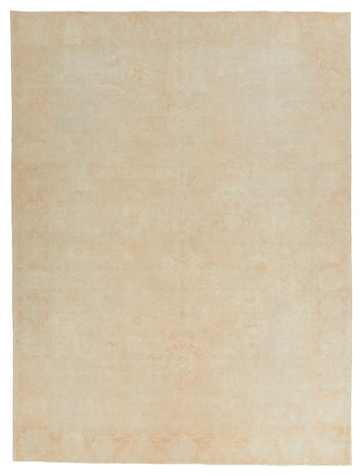 9x12 Ivory and Purple Turkish Traditional Rug