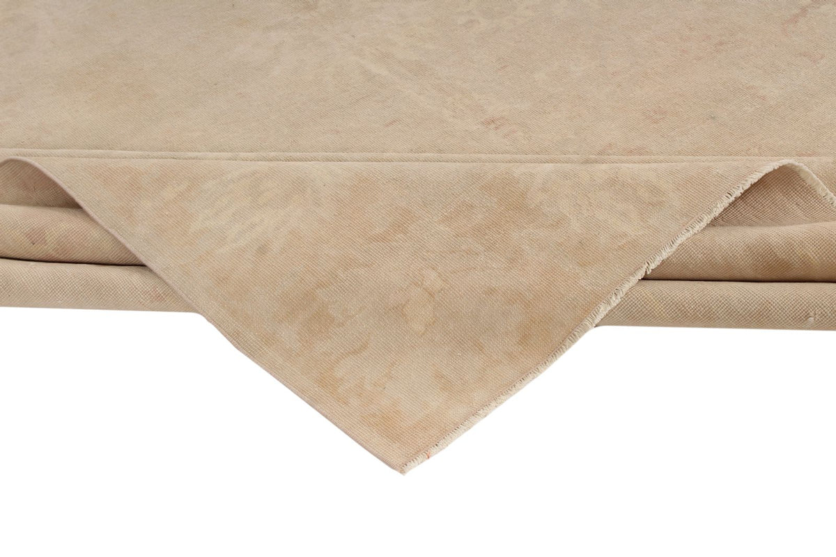 9x12 Ivory and Purple Turkish Traditional Rug