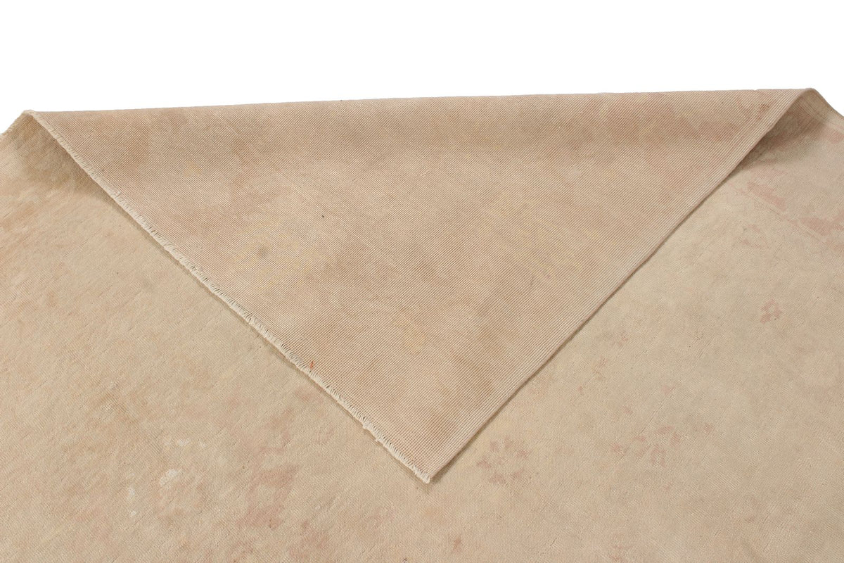 9x12 Ivory and Purple Turkish Traditional Rug