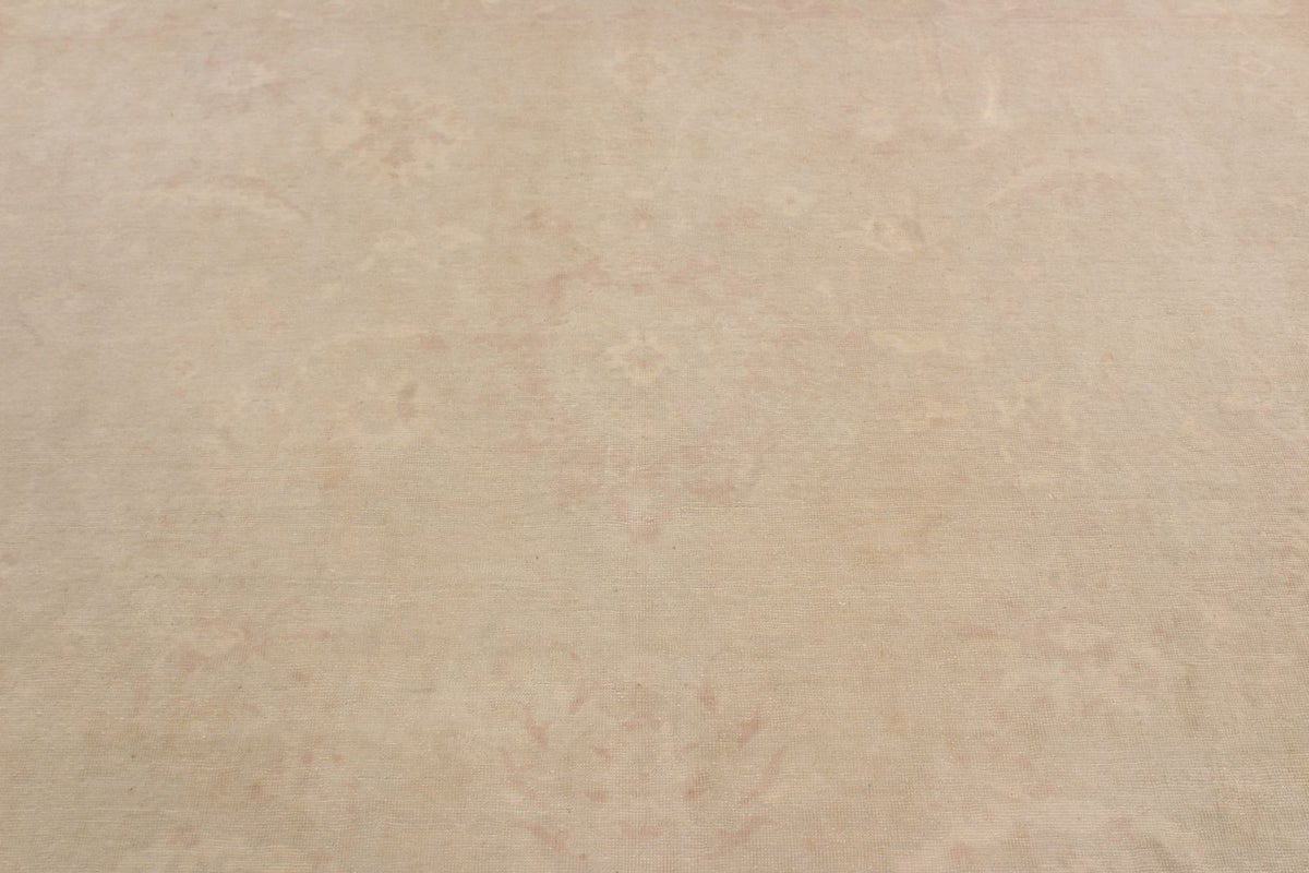 9x12 Ivory and Purple Turkish Traditional Rug