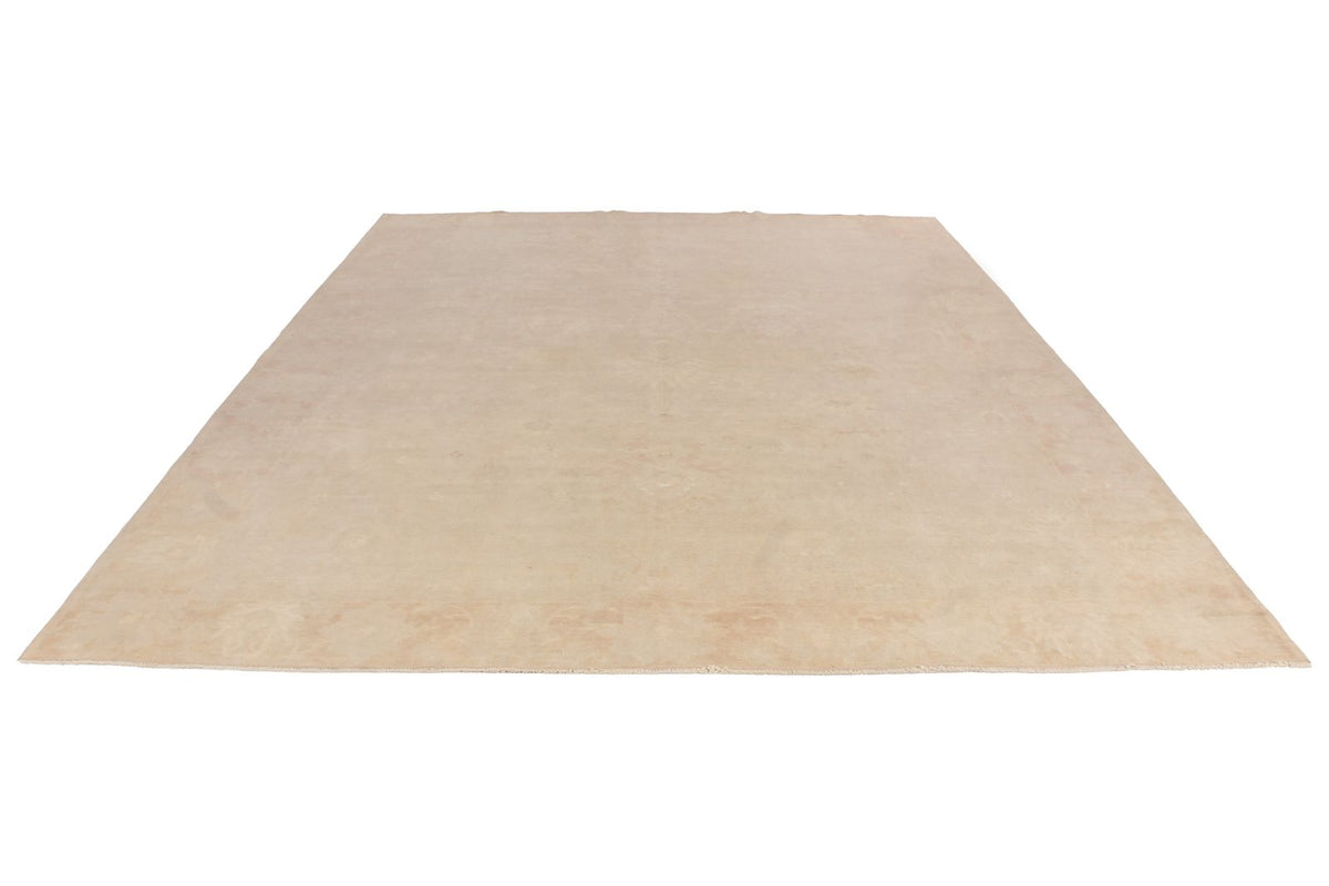 9x12 Ivory and Purple Turkish Traditional Rug