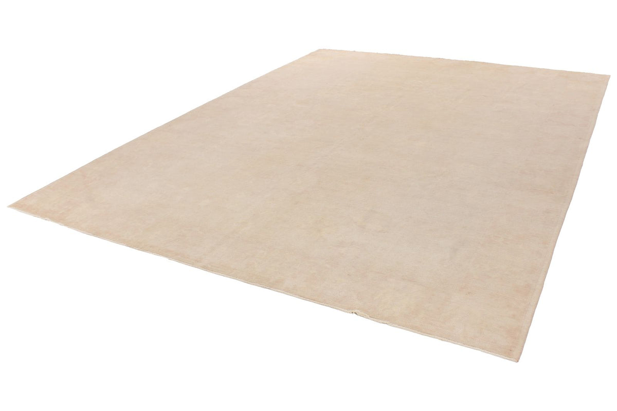 9x12 Ivory and Purple Turkish Traditional Rug