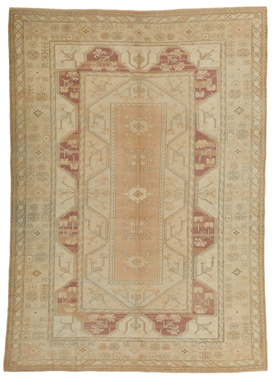 8x11 Ivory Turkish Milas Rug
