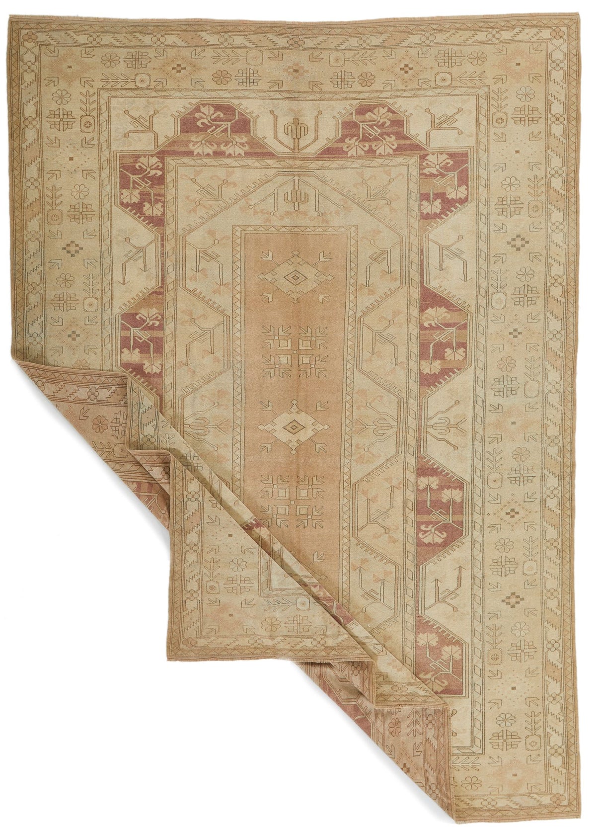 8x11 Ivory Turkish Milas Rug