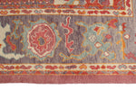 9x11 Purple and Pink Turkish Oushak Rug